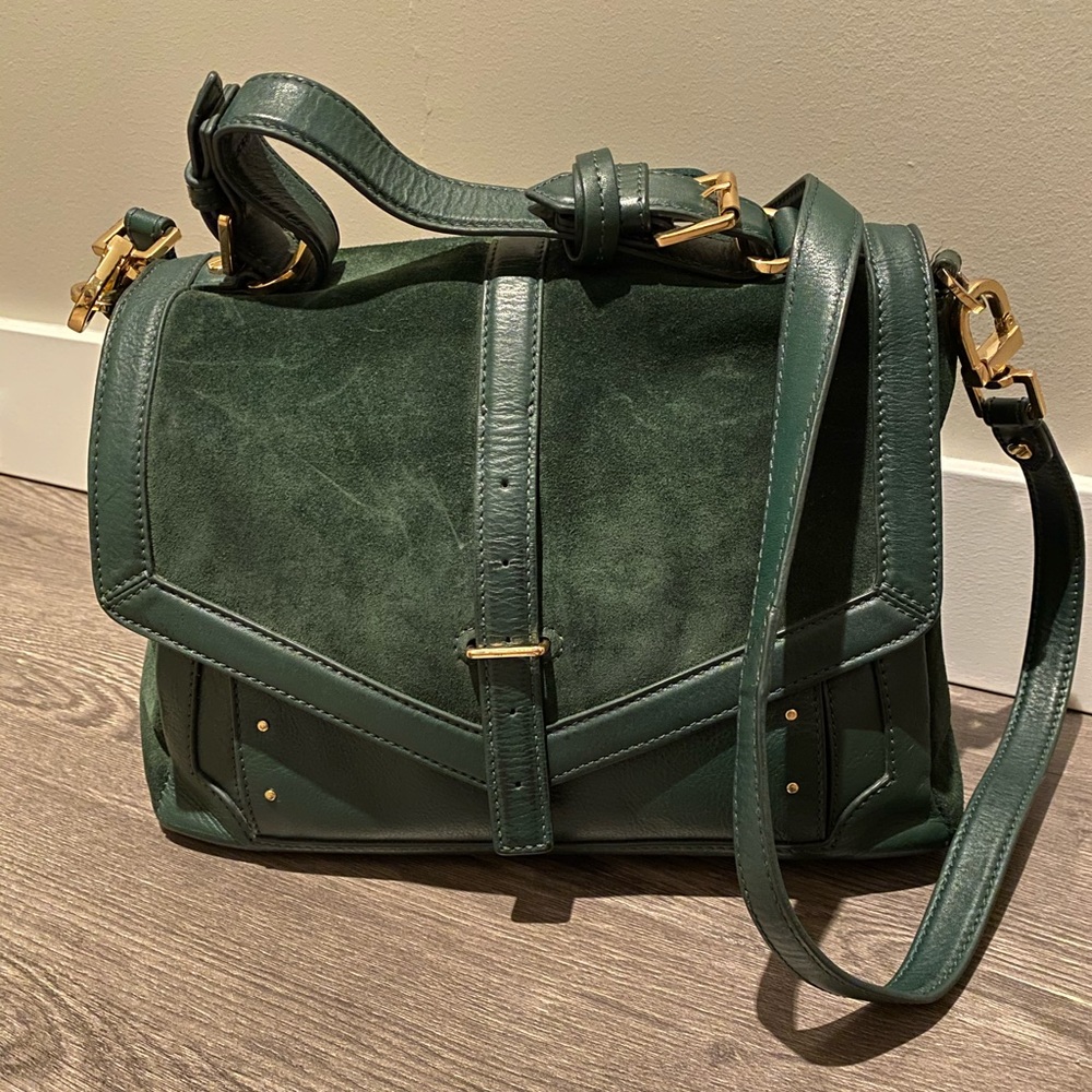 Tory Burch 797 Suede Medium Satchel